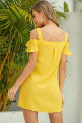 Robe Courte Épaules Dénudées - photo produit 2 - VELZAR