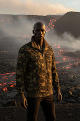 Men's Plus Size Camouflage Zip Up Jacket - photo produit 1 - VELZAR