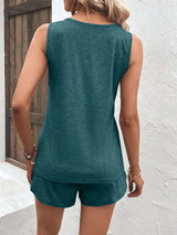 Ensemble Débardeur Décontracté Larges Bretelles et Short - photo produit 3 - VELZAR