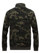 Men's Plus Size Camouflage Zip Up Jacket - photo produit 2 - VELZAR
