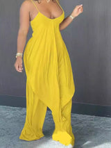 Full Size Asymmetrical Hem Cami and Pants Set Plus Size - photo produit 3 - VELZAR