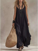 Full Size Scoop Neck Sleeveless Maxi Dress Plus Size - photo produit 6 - VELZAR