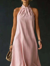 Full Size Halter Neck Maxi Dress Plus Size - photo produit 6 - VELZAR