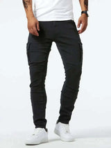 Jean Cargo Skinny Grande Taille Homme - photo produit 5 - VELZAR
