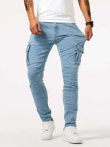 Jean Cargo Skinny Grande Taille Homme - photo produit 1 - VELZAR