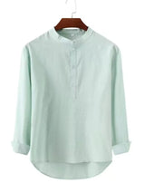 Chemise Manches Longues Détail Boutonné Grande Taille Homme - photo produit 5 - VELZAR