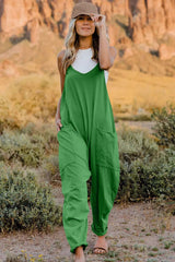 Double Take Full Size V-Neck Sleeveless Jumpsuit with Pockets - photo produit 6 - VELZAR
