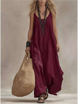 Full Size Scoop Neck Sleeveless Maxi Dress Plus Size - photo produit 5 - VELZAR