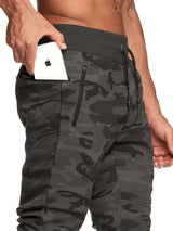 Men's Drawstring Camouflage Active Pants - photo produit 2 - VELZAR