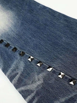 Jean Bootcut Délavé Clouté Homme - photo produit 6 - VELZAR