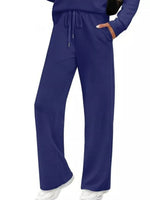 Full Size Long Sleeve Round Neck Top and Pants Set Plus Size - photo produit 9 - VELZAR