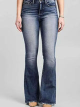 High-Rise Flare Gradient Wash Jeans - photo produit 1 - VELZAR
