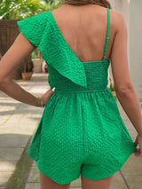 Combishort Dos Smocké Volanté Asymétrique - photo produit 4 - VELZAR