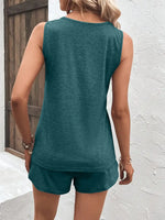 Ensemble Débardeur Décontracté Larges Bretelles et Short - photo produit 3 - VELZAR