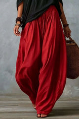Full Size Off-Shoulder Top and Wide-Leg Pants Set Plus Size - photo produit 2 - VELZAR