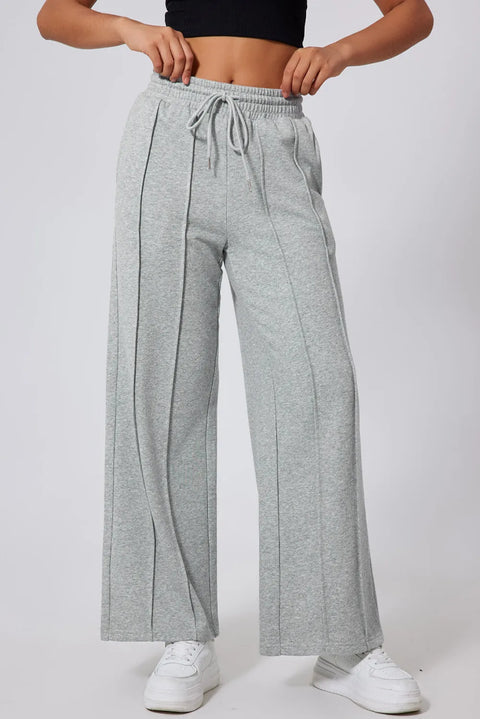 Drawstring Wide Leg Active Pants - photo produit 1 - VELZAR