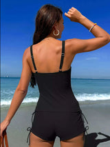 Ensemble Tankini Imprimé Floral à Cordon - photo produit 4 - VELZAR