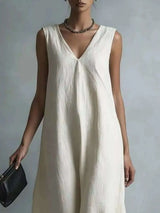 Full Size V-Neck Sleeveless Maxi Dress Plus Size - photo produit 2 - VELZAR