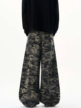 Pantalon Cargo Camouflage Coupe Ample Homme - photo produit 4 - VELZAR