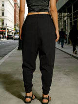 Plus Size Casual Elastic Waist Harem Pants - photo produit 4 - VELZAR