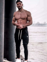Men's Drawstring Contrast Active Pants - photo produit 6 - VELZAR