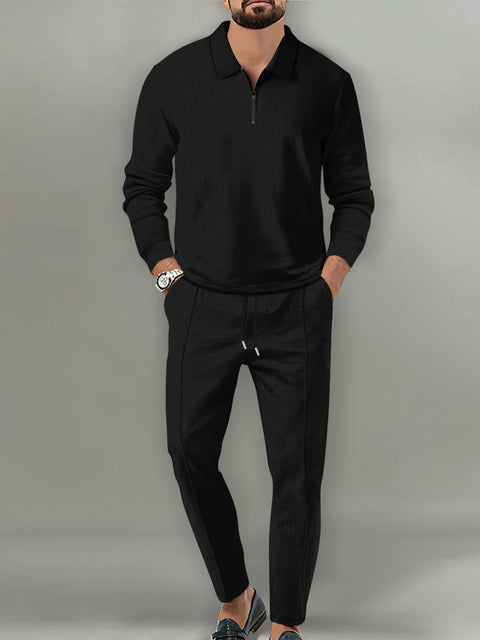 Ensemble Haut Manches Longues et Pantalon Grande Taille Homme - photo produit 1 - VELZAR