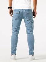Jean Cargo Skinny Grande Taille Homme - photo produit 3 - VELZAR