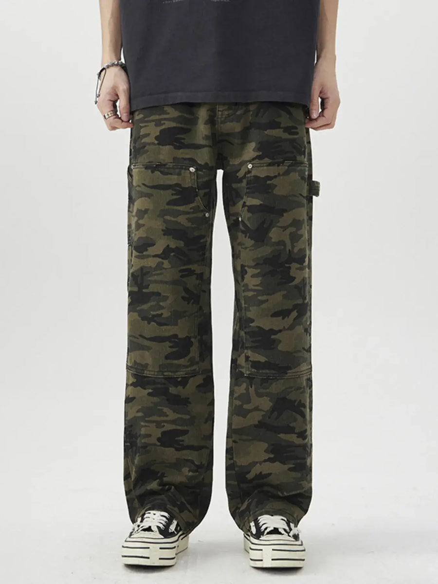 Jean Camouflage Coupe Ample Homme