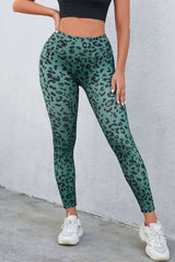 Leopard Print Wide Waistband Leggings - photo produit 6 - VELZAR