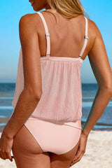 Ensemble Tankini Col Carré Fines Bretelles - photo produit 6 - VELZAR