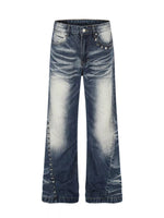 Jean Bootcut Délavé Clouté Homme - photo produit 1 - VELZAR