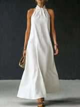 Full Size Halter Neck Maxi Dress Plus Size - photo produit 3 - VELZAR