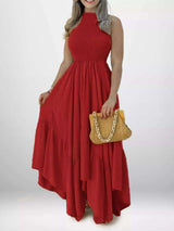 Full Size Smocked Sleeveless Ruffle Hem Maxi Dress Plus Size - photo produit 5 - VELZAR