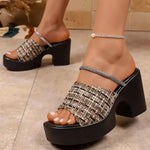 Sandales Bout Ouvert Talon Carré - photo produit 4 - VELZAR
