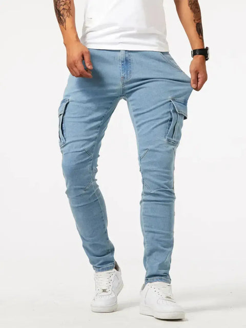 Jean Cargo Skinny Grande Taille Homme - photo produit 1 - VELZAR