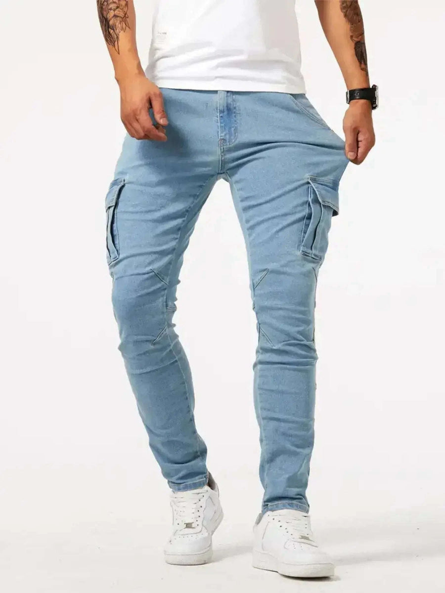 Jean Cargo Skinny Grande Taille Homme