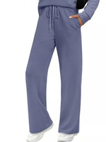 Full Size Long Sleeve Round Neck Top and Pants Set Plus Size - photo produit 6 - VELZAR