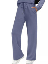 Full Size Long Sleeve Round Neck Top and Pants Set Plus Size - photo produit 6 - VELZAR