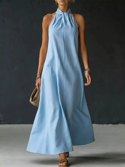 Full Size Halter Neck Maxi Dress Plus Size - photo produit 1 - VELZAR