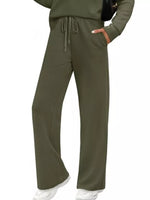Full Size Long Sleeve Round Neck Top and Pants Set Plus Size - photo produit 3 - VELZAR