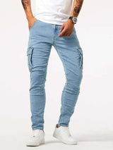 Jean Cargo Skinny Grande Taille Homme - photo produit 2 - VELZAR