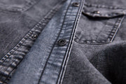 Chemise Homme Denim Manches Courtes - vue 5