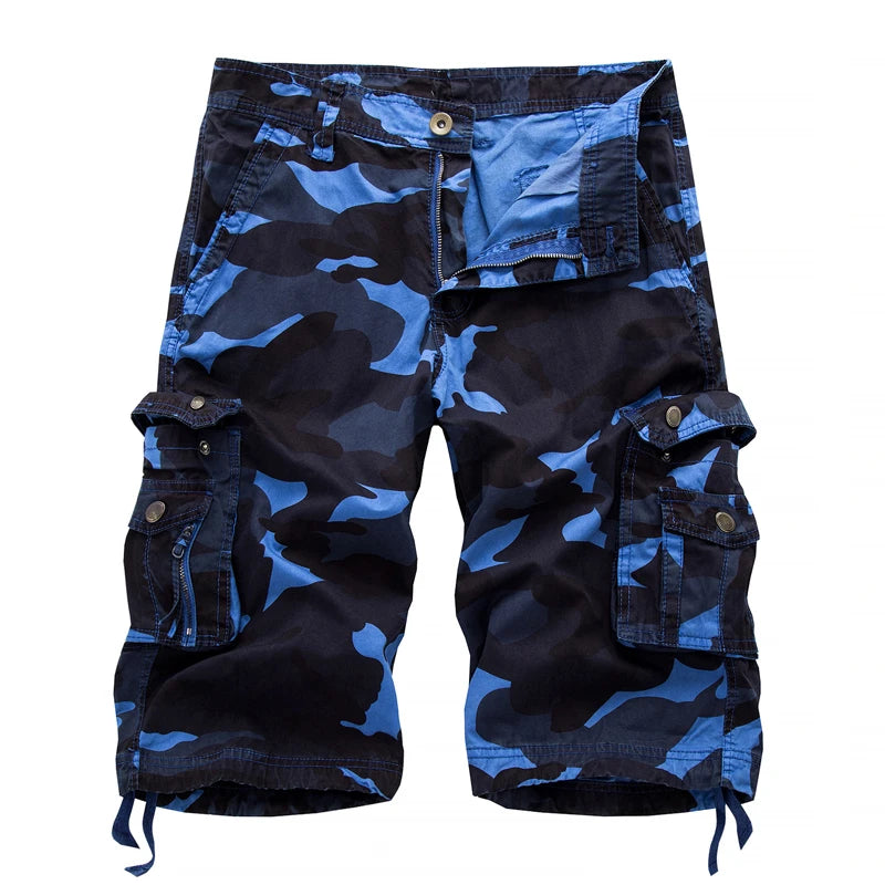 Bermuda Militaire Homme Camouflage Multipoches - vue 1