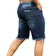 Nouveauté 2026 Short en denim délavé Water Buffalo - Short décontracté pour homme, coupe ample et droite, cinq poches - Nouveau style d'été