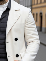 Pardessus en laine à Double boutonnage pour hommes, Trench-Coat épais, coupe-vent, chaud, tendance de la mode européenne et américaine, hiver