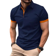 Polo Homme Bicolore Manches Courtes - vue 3