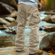 Pantalon Cargo Homme Velours Côtelé Rétro
