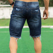 Nouveauté 2026 Short en denim délavé Water Buffalo - Short décontracté pour homme, coupe ample et droite, cinq poches - Nouveau style d'été