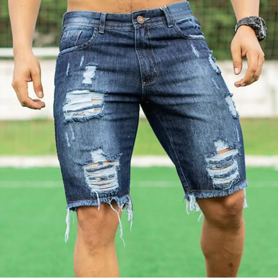 Nouveauté 2026 Short en denim délavé Water Buffalo - Short décontracté pour homme, coupe ample et droite, cinq poches - Nouveau style d'été