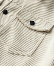 Veste Homme Velours Côtelé Couleur Unie